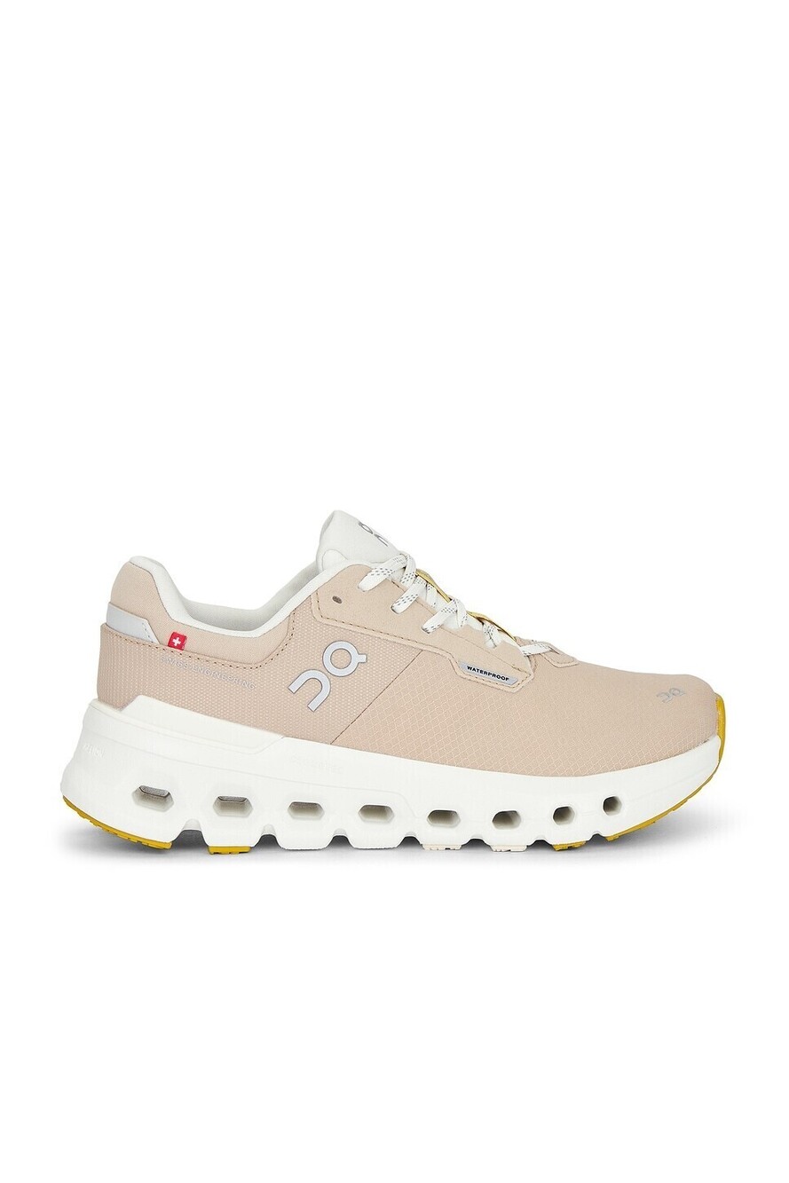 New On Cloudrunner 2 Waterproof Sneakers in Sand & Dew lace lace-up